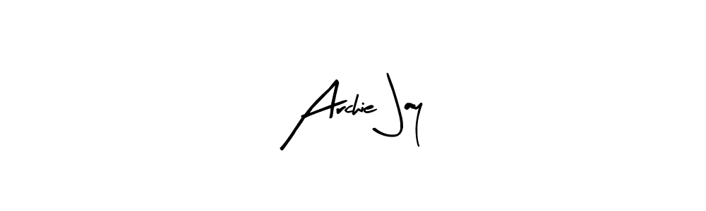 Create a beautiful signature design for name Archie Jay. With this signature (Arty Signature) fonts, you can make a handwritten signature for free. Archie Jay signature style 8 images and pictures png