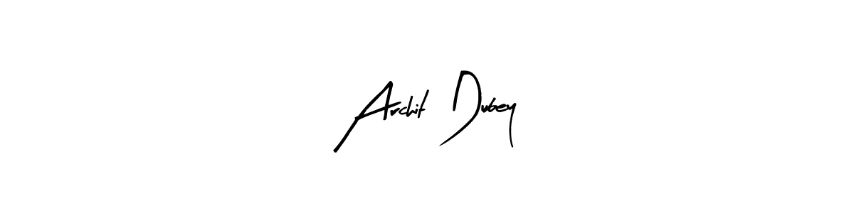Arty Signature is a professional signature style that is perfect for those who want to add a touch of class to their signature. It is also a great choice for those who want to make their signature more unique. Get Archit Dubey name to fancy signature for free. Archit Dubey signature style 8 images and pictures png