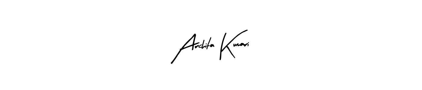 Create a beautiful signature design for name Archita Kumari. With this signature (Arty Signature) fonts, you can make a handwritten signature for free. Archita Kumari signature style 8 images and pictures png
