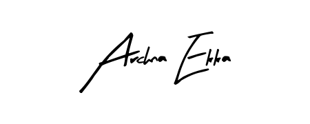 Looking for an artistic signature for Archna Ekka? The Arty Signature calligraphy style gives a sophisticated flow suitable for business cards and emails. Archna Ekka signature style 8 images and pictures png