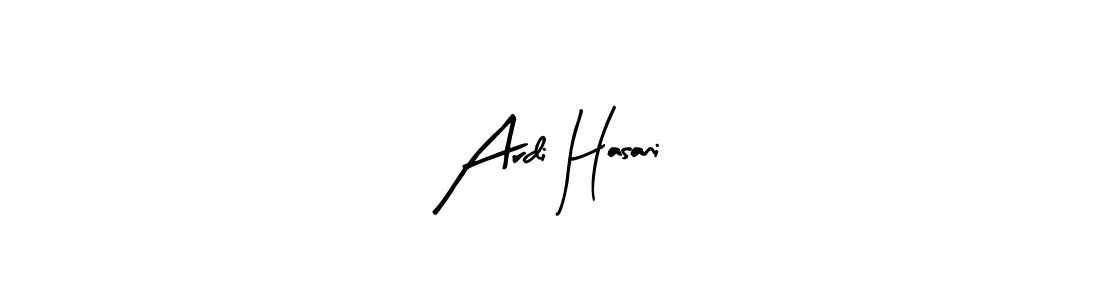 Similarly Arty Signature is the best handwritten signature design. Signature creator online .You can use it as an online autograph creator for name Ardi Hasani. Ardi Hasani signature style 8 images and pictures png