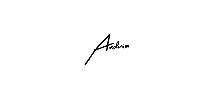 Ardinia stylish signature style. Best Handwritten Sign (Arty Signature) for my name. Handwritten Signature Collection Ideas for my name Ardinia. Ardinia signature style 8 images and pictures png