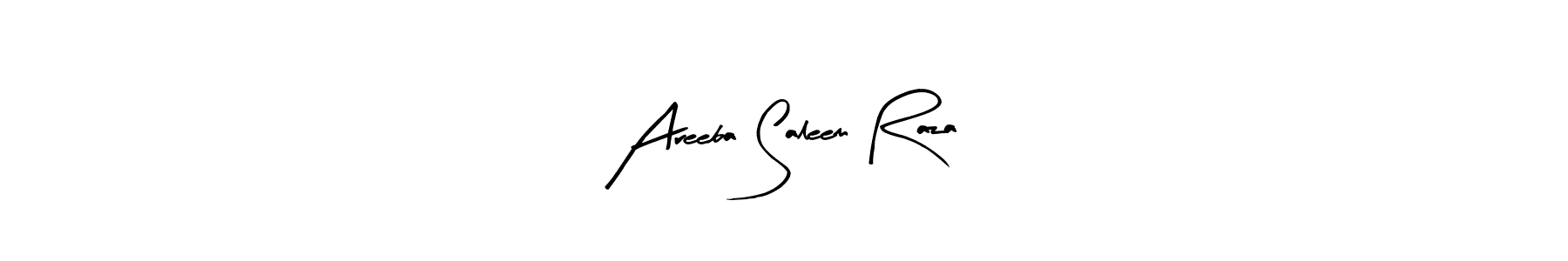 You can use this online signature creator to create a handwritten signature for the name Areeba Saleem Raza. This is the best online autograph maker. Areeba Saleem Raza signature style 8 images and pictures png