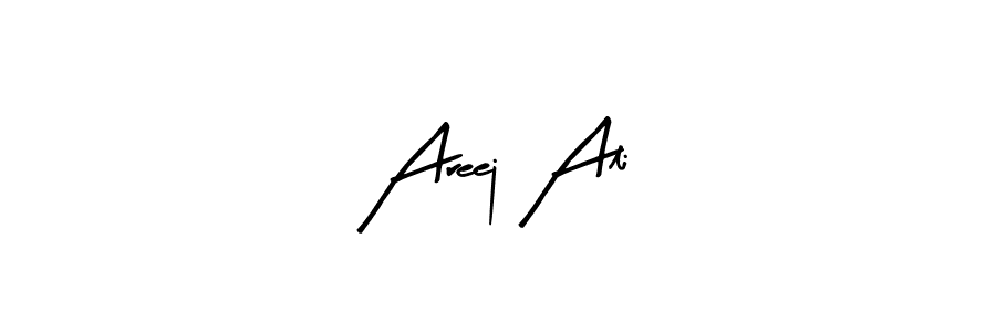 You should practise on your own different ways (Arty Signature) to write your name (Areej Ali) in signature. don't let someone else do it for you. Areej Ali signature style 8 images and pictures png