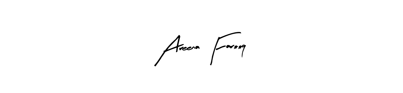 The best way (Arty Signature) to make a short signature is to pick only two or three words in your name. The name Areena Farooq include a total of six letters. For converting this name. Areena Farooq signature style 8 images and pictures png