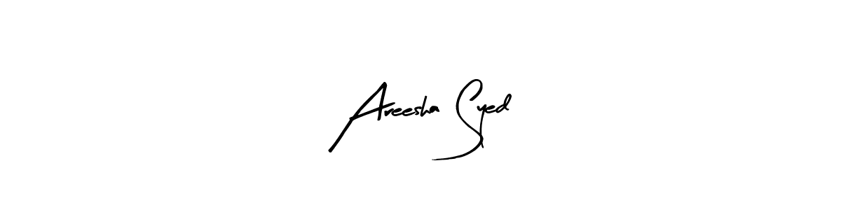 How to make Areesha Syed signature? Arty Signature is a professional autograph style. Create handwritten signature for Areesha Syed name. Areesha Syed signature style 8 images and pictures png