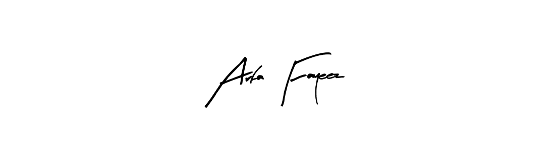 Create a beautiful signature design for name Arfa Fayeez. With this signature (Arty Signature) fonts, you can make a handwritten signature for free. Arfa Fayeez signature style 8 images and pictures png