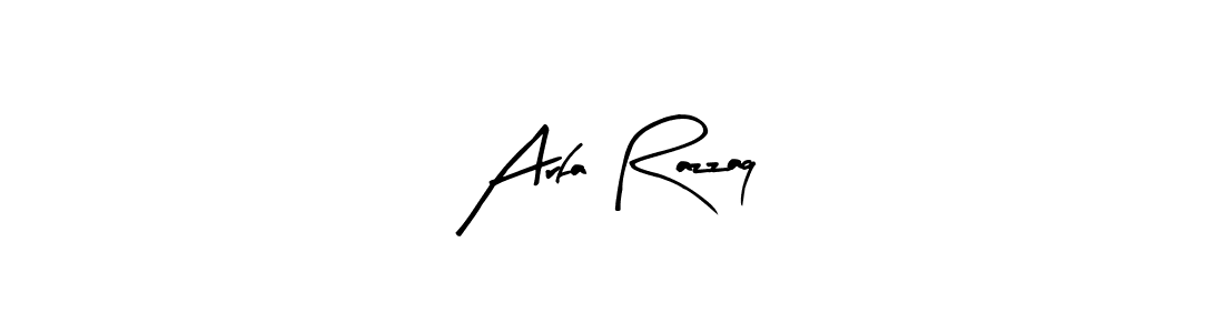 Also You can easily find your signature by using the search form. We will create Arfa Razzaq name handwritten signature images for you free of cost using Arty Signature sign style. Arfa Razzaq signature style 8 images and pictures png