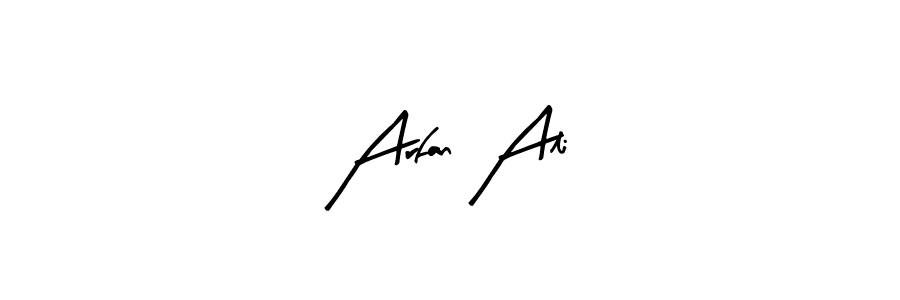 if you are searching for the best signature style for your name Arfan Ali. so please give up your signature search. here we have designed multiple signature styles  using Arty Signature. Arfan Ali signature style 8 images and pictures png