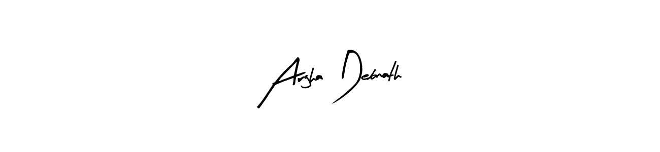 Argha Debnath stylish signature style. Best Handwritten Sign (Arty Signature) for my name. Handwritten Signature Collection Ideas for my name Argha Debnath. Argha Debnath signature style 8 images and pictures png