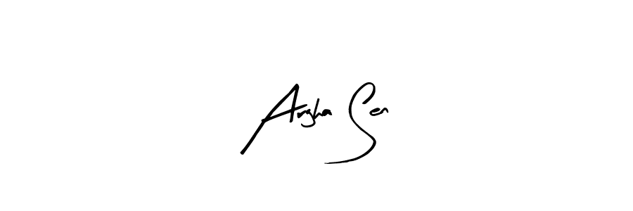 Argha Sen stylish signature style. Best Handwritten Sign (Arty Signature) for my name. Handwritten Signature Collection Ideas for my name Argha Sen. Argha Sen signature style 8 images and pictures png