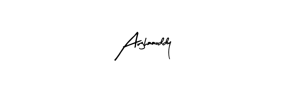 How to make Arghaauddy signature? Arty Signature is a professional autograph style. Create handwritten signature for Arghaauddy name. Arghaauddy signature style 8 images and pictures png