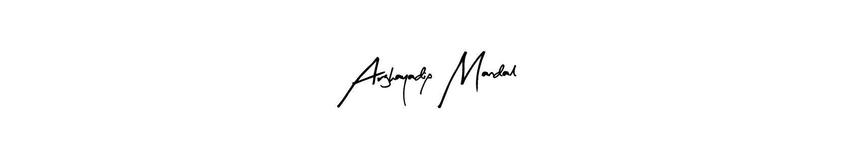 You should practise on your own different ways (Arty Signature) to write your name (Arghayadip Mandal) in signature. don't let someone else do it for you. Arghayadip Mandal signature style 8 images and pictures png