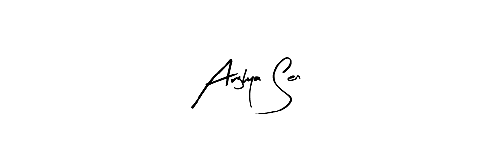 Similarly Arty Signature is the best handwritten signature design. Signature creator online .You can use it as an online autograph creator for name Arghya Sen. Arghya Sen signature style 8 images and pictures png