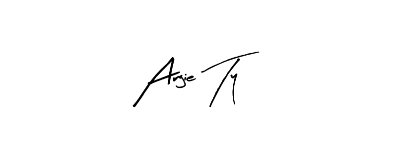 You should practise on your own different ways (Arty Signature) to write your name (Argie Ty) in signature. don't let someone else do it for you. Argie Ty signature style 8 images and pictures png