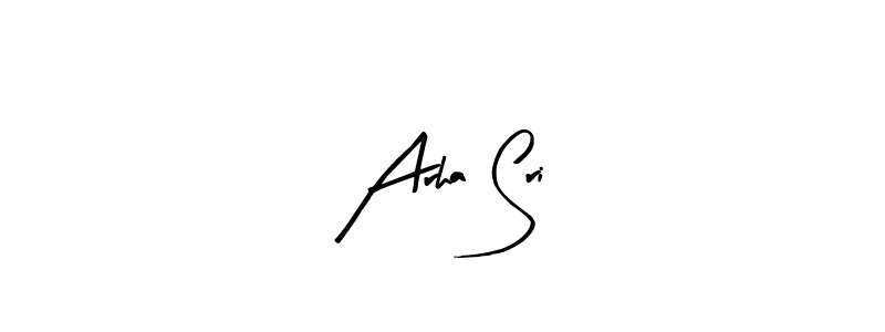 if you are searching for the best signature style for your name Arha Sri. so please give up your signature search. here we have designed multiple signature styles  using Arty Signature. Arha Sri signature style 8 images and pictures png