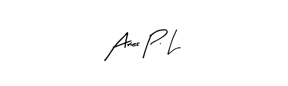 This is the best signature style for the Aries P. L name. Also you like these signature font (Arty Signature). Mix name signature. Aries P. L signature style 8 images and pictures png