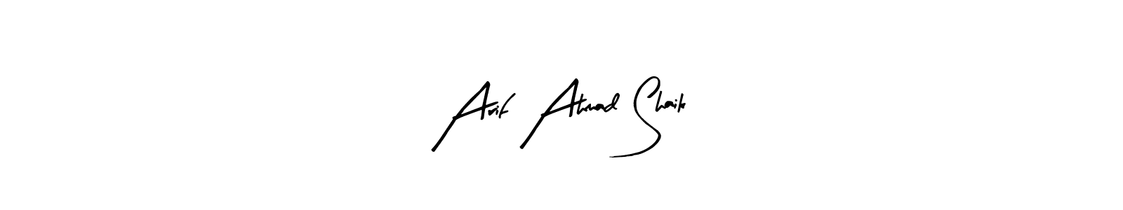 Similarly Arty Signature is the best handwritten signature design. Signature creator online .You can use it as an online autograph creator for name Arif Ahmad Shaik. Arif Ahmad Shaik signature style 8 images and pictures png