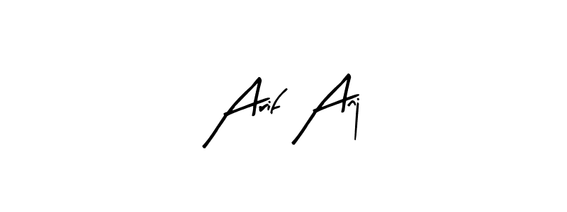 Make a beautiful signature design for name Arif Anj. With this signature (Arty Signature) style, you can create a handwritten signature for free. Arif Anj signature style 8 images and pictures png