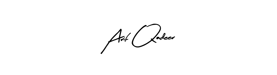 Arif Qadeer stylish signature style. Best Handwritten Sign (Arty Signature) for my name. Handwritten Signature Collection Ideas for my name Arif Qadeer. Arif Qadeer signature style 8 images and pictures png