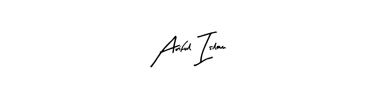 It looks lik you need a new signature style for name Ariful Islam. Design unique handwritten (Arty Signature) signature with our free signature maker in just a few clicks. Ariful Islam signature style 8 images and pictures png