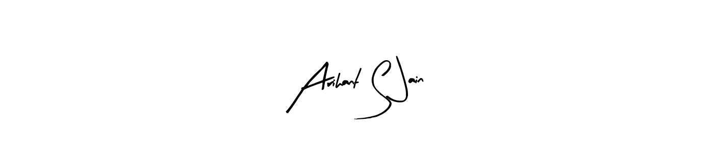 How to Draw Arihant S Jain signature style? Arty Signature is a latest design signature styles for name Arihant S Jain. Arihant S Jain signature style 8 images and pictures png