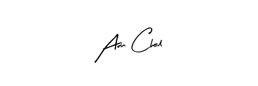 Arty Signature is a professional signature style that is perfect for those who want to add a touch of class to their signature. It is also a great choice for those who want to make their signature more unique. Get Arin Chel name to fancy signature for free. Arin Chel signature style 8 images and pictures png