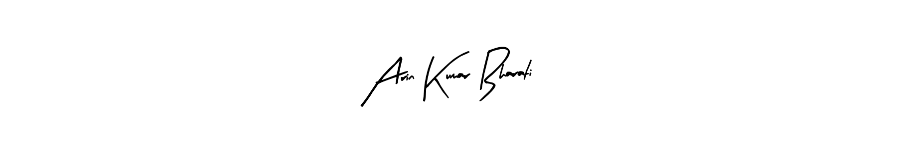 Make a beautiful signature design for name Arin Kumar Bharati. Use this online signature maker to create a handwritten signature for free. Arin Kumar Bharati signature style 8 images and pictures png