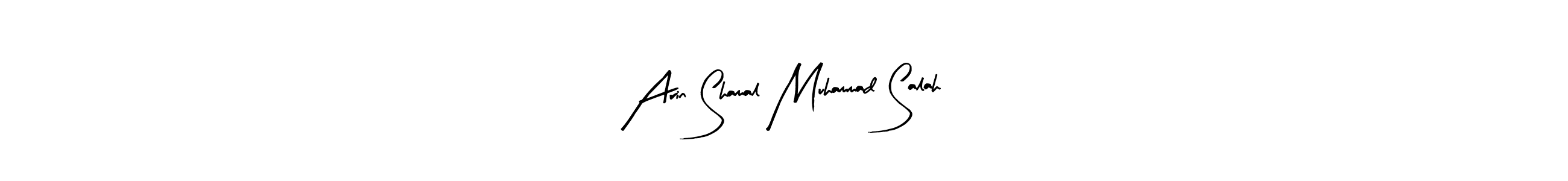 Use a signature maker to create a handwritten signature online. With this signature software, you can design (Arty Signature) your own signature for name Arin Shamal Muhammad Salah. Arin Shamal Muhammad Salah signature style 8 images and pictures png