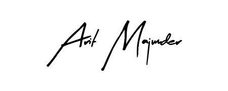Achieve flawless digital penmanship with Arit Majumder name in Arty Signature font. The perfect tool for creating online signatures. Arit Majumder signature style 8 images and pictures png