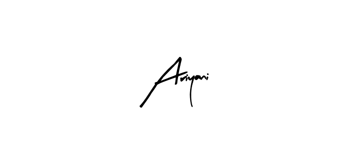 How to make Ariyani signature? Arty Signature is a professional autograph style. Create handwritten signature for Ariyani name. Ariyani signature style 8 images and pictures png