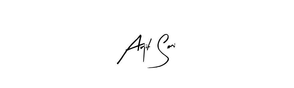 Design your own signature with our free online signature maker. With this signature software, you can create a handwritten (Arty Signature) signature for name Arjit Soni. Arjit Soni signature style 8 images and pictures png