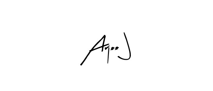 Use a signature maker to create a handwritten signature online. With this signature software, you can design (Arty Signature) your own signature for name Arjoo J. Arjoo J signature style 8 images and pictures png