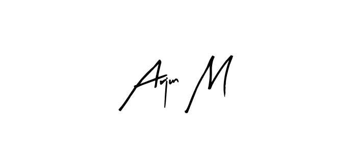 It looks lik you need a new signature style for name Arjun M. Design unique handwritten (Arty Signature) signature with our free signature maker in just a few clicks. Arjun M signature style 8 images and pictures png