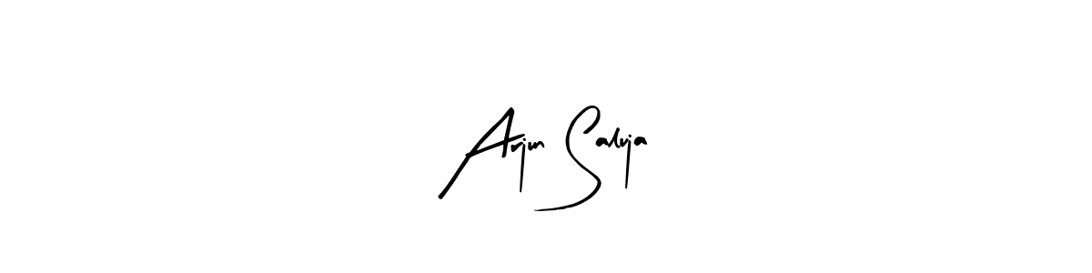 Use a signature maker to create a handwritten signature online. With this signature software, you can design (Arty Signature) your own signature for name Arjun Saluja. Arjun Saluja signature style 8 images and pictures png