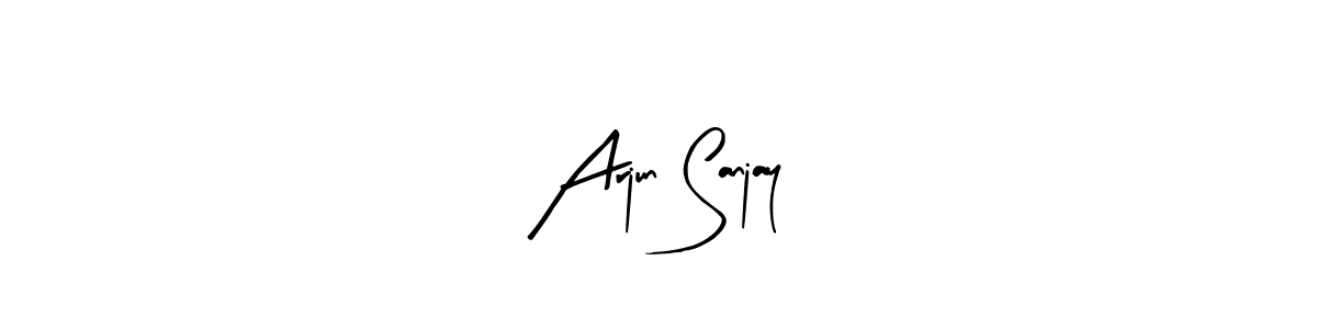 Create a beautiful signature design for name Arjun Sanjay. With this signature (Arty Signature) fonts, you can make a handwritten signature for free. Arjun Sanjay signature style 8 images and pictures png