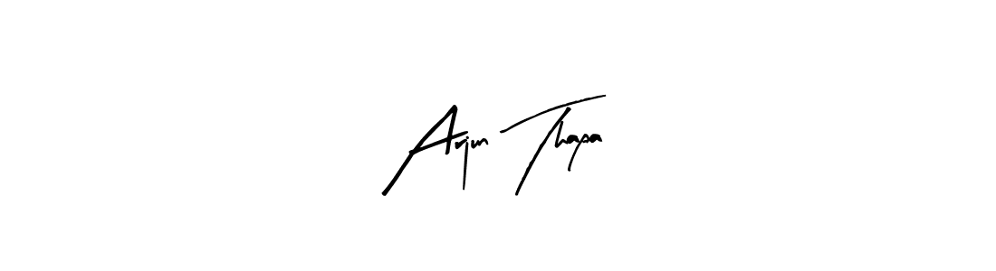 Here are the top 10 professional signature styles for the name Arjun Thapa. These are the best autograph styles you can use for your name. Arjun Thapa signature style 8 images and pictures png