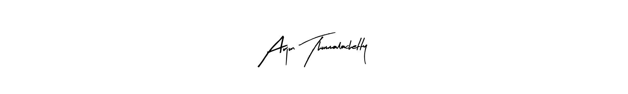 How to make Arjun Thummalachetty name signature. Use Arty Signature style for creating short signs online. This is the latest handwritten sign. Arjun Thummalachetty signature style 8 images and pictures png