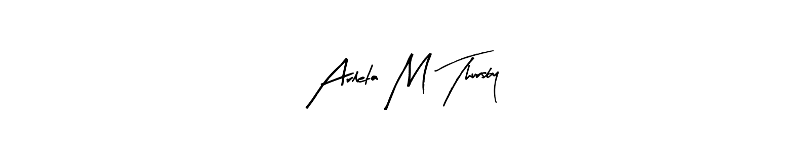 Also You can easily find your signature by using the search form. We will create Arleta M Thursby name handwritten signature images for you free of cost using Arty Signature sign style. Arleta M Thursby signature style 8 images and pictures png