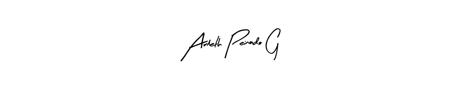 It looks lik you need a new signature style for name Arleth Peinado G. Design unique handwritten (Arty Signature) signature with our free signature maker in just a few clicks. Arleth Peinado G signature style 8 images and pictures png