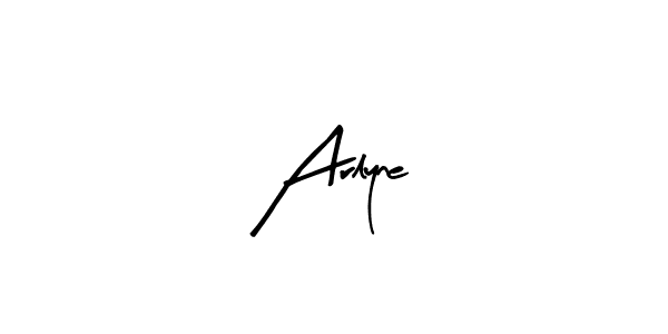 Use a signature maker to create a handwritten signature online. With this signature software, you can design (Arty Signature) your own signature for name Arlyne. Arlyne signature style 8 images and pictures png