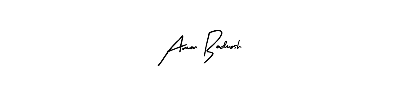 How to Draw Arman Badmosh signature style? Arty Signature is a latest design signature styles for name Arman Badmosh. Arman Badmosh signature style 8 images and pictures png