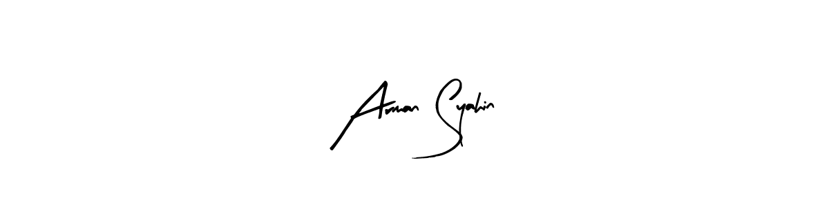 This is the best signature style for the Arman Syahin name. Also you like these signature font (Arty Signature). Mix name signature. Arman Syahin signature style 8 images and pictures png