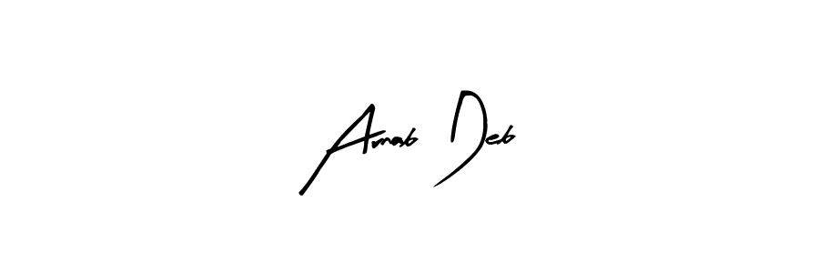 Use a signature maker to create a handwritten signature online. With this signature software, you can design (Arty Signature) your own signature for name Arnab Deb. Arnab Deb signature style 8 images and pictures png