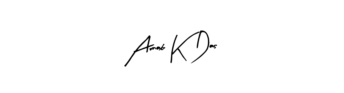 How to make Arnab K Das signature? Arty Signature is a professional autograph style. Create handwritten signature for Arnab K Das name. Arnab K Das signature style 8 images and pictures png