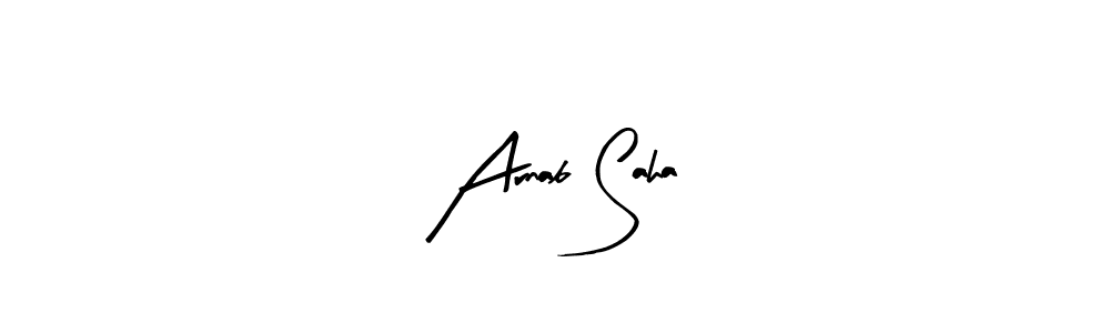 The best way (Arty Signature) to make a short signature is to pick only two or three words in your name. The name Arnab Saha include a total of six letters. For converting this name. Arnab Saha signature style 8 images and pictures png