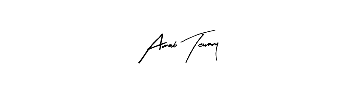 Arty Signature is a professional signature style that is perfect for those who want to add a touch of class to their signature. It is also a great choice for those who want to make their signature more unique. Get Arnab Tewary name to fancy signature for free. Arnab Tewary signature style 8 images and pictures png
