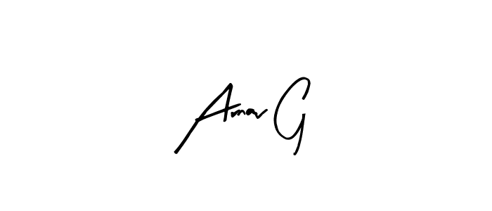 Create a beautiful signature design for name Arnav G. With this signature (Arty Signature) fonts, you can make a handwritten signature for free. Arnav G signature style 8 images and pictures png