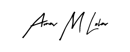 Style your name Arnav M Lohar with confidence using Arty Signature signature design. Simple, elegant, and ready for immediate document use. Arnav M Lohar signature style 8 images and pictures png