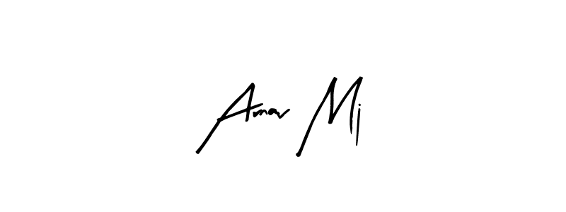 Design your own signature with our free online signature maker. With this signature software, you can create a handwritten (Arty Signature) signature for name Arnav Mj. Arnav Mj signature style 8 images and pictures png